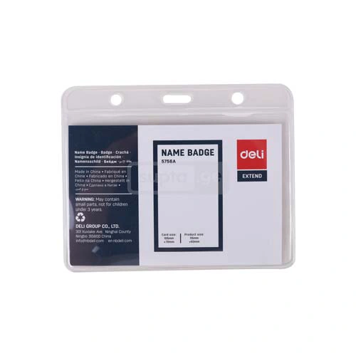 DELI Name Badge Horizontal 95*68mm 1*10pcs No.5756A